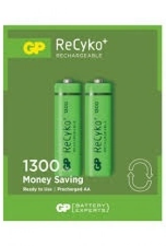 GP RECYKO 1300mAh AA ŞARJLI KALEM PİL 132C133  2Lİ KART (4940)