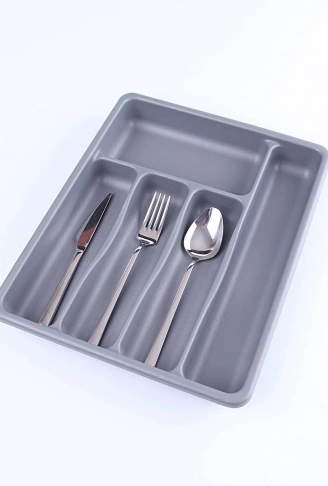 GRİ - 5 BÖLMELİ ÇEKMECE İÇİ KAŞIKLIK 36x29x5cm (4940)