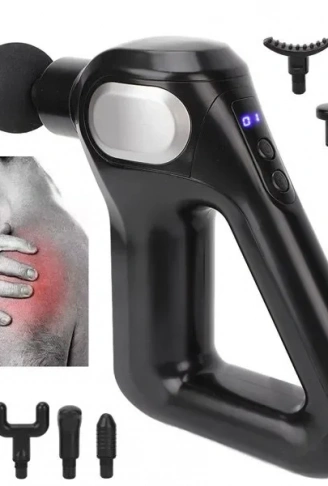 Gri LCD Sporcu Egzersiz Masaj Aleti 8 Başlıklı KH-750 (4940)