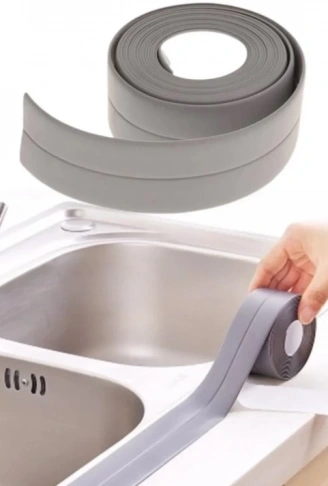 GRİ Su Sızdırmaz Lavabo Kenar Bandı (KUTUSUZ) (3.2m) (4940)