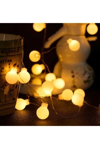 GÜN IŞIĞI - TOP 3MT FİŞLİ EKLEMELİ PERİ LED - DEKOR LAMBA (4940)