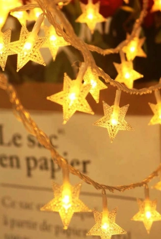 GÜN IŞIK 5MT FİŞLİ YILDIZ DEKOR LAMBA (4940)