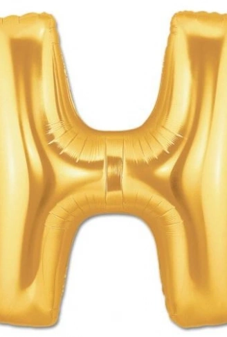 H Harf Folyo Balon Altın Renk  40 inç (4940)