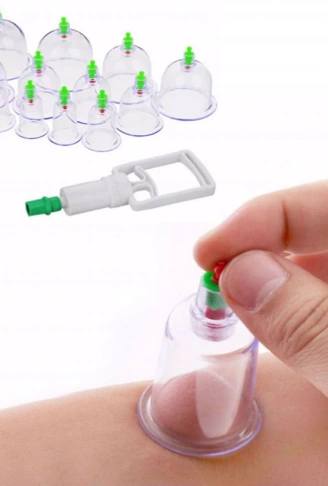 Hacamat Kupası 12’li Çekme Seti Vakumlu Masaj Aleti (4940)