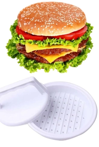 Hamburger Ve Köfte Şekillendirici Köfte Kalıbı Pratik Burger Pres Aparatı (4940)