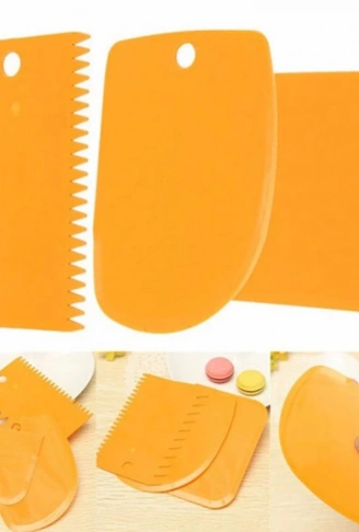 Hamur Şekillendirici Kesici Kazıyıcı Pasta Kek Dekorasyon Seti (4940)