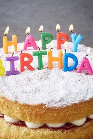 Happy Birthday Yazılabilen Rengarenk Doğum Günü Mumu (4940)