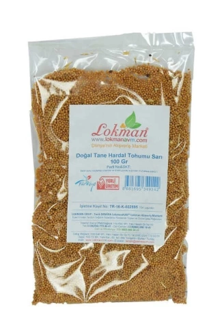 Hardal Tohumu Tane Doğal Sarı 100 Gr Paket