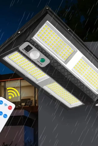 Hareket Sensörlü IP65 Güneş Enerjili LED Spot Kumandalı (4940)