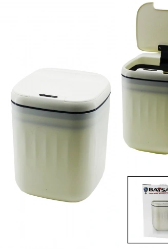 HAREKET SENSÖRLÜ=OTOMATİK AÇ-KAPA KAPAK - PİLLİ PLASTİK ÇÖP KOVASI 20LT (4940)