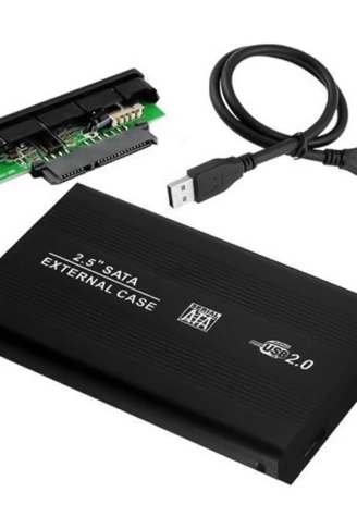 HARİCİ 2.5 USB 2.0 SATA HARDDISK KUTUSU SİYAH (4940)