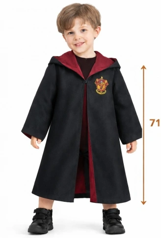 Harry Potter Tarzı Çocuk Cübbesi 2-4 Yaş (4940)