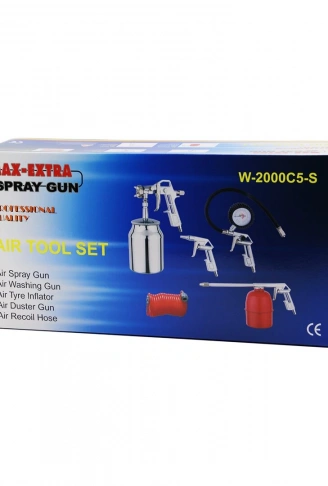 HAVA BASMA ALET SETİ 4TABANCA BOYA PÜSKÜRTME- YIKAMA- ŞİŞİRME- TEMİZLEME-KURUTMA (4940)