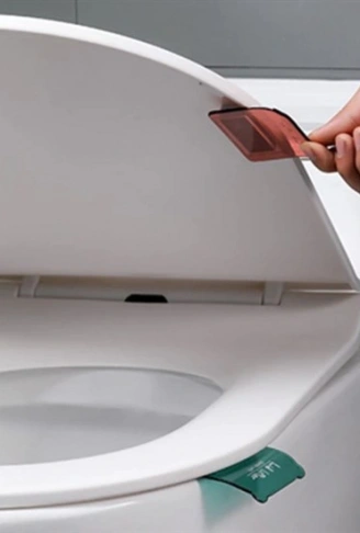 Hijyenik Taşınabilir Yapışkanlı Tuvalet Koltuk Kaldırıcı Klozet Kapak Kaldırma Pedi Tutamacı (4940)