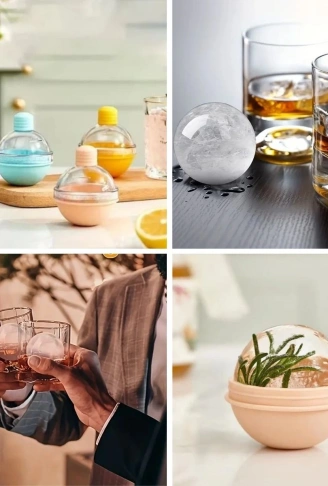 Hunili Altı Silikon Kolay Çıkabilen Büyük Boy Küre Buzluk (4940)