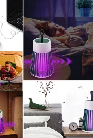 İç ve Dış Mekanlar İçin Şarjlı Sinek Öldürücü Sivrisinek Kovucu,UV Işıklı Sineksavar Taşınabilir Gece Lambası (4940)