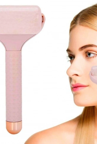 Ice Roller Buz Silindiri Terapi Etkili Yüz Derma Masaj ve Cilt Soğutma Bakım Aleti (4940)