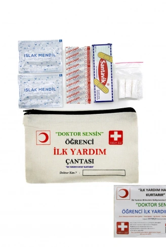İLK YARDIM 19PCS ÖĞRENCİ ÇANTASI (4940)