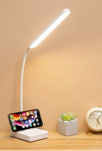 İnce Uzun USBli Dokunmatik 3 Kademeli 360 Derece Özel Göz Korumalı led Lityum Masa Lambası (4940)