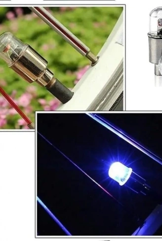 Işıklı Bisiklet Araba Sibop Kapağı 2 Adet (4940)