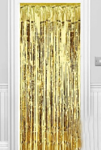 Işıltılı Duvar ve Kapı Perdesi Gold 90x200 cm (4940)