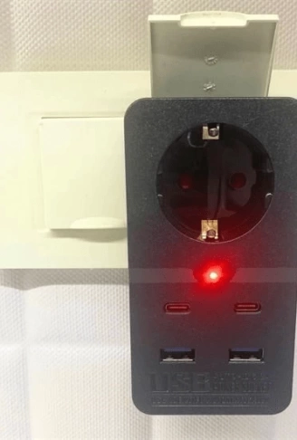 Isıya Dayanıklı Termal Akım Korumalı 1 Priz Girişli 2 Usb Girişli 2 Type-c Girişli Pirz