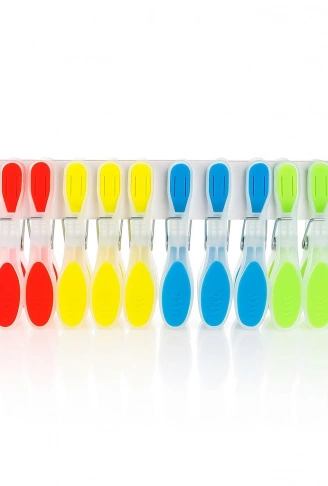 İz Bırakmayan Silikon Mandal 12 li (4940)