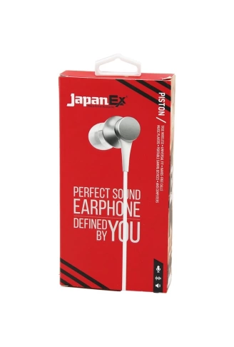 JAPANEX  PISTON   KULAK İÇİ   MİKROFONLU  STEREO KULAKLIK KABLOLU= 1.1MT  AUX GİRİŞ (4940)
