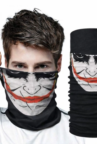 Joker Desenli Çok Amaçlı Buff – Yüz, Boyun ve Bandana Maskesi 5 No (4940)