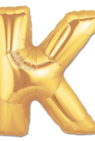 K Harf Folyo Balon Altın Renk  40 inç (4940)