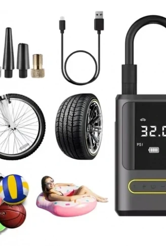 Kablosuz Oto Araç Mini 4000mAh 150 PSI Işıklı Oto Hava Kompresörü KA-760 (4940)