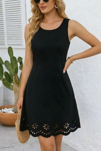 Kadın Askılı Yuvarlak Yakalı çiçek Desenli Ithal Krep Kısa Elbise