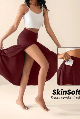 Kadın Cep Detay Taytlı Sandy Etek