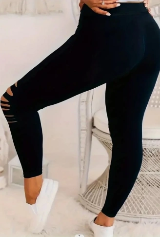 Kadın Dizleri Kesik Dalgıç Tayt