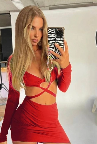 Kadın Göğüs Ve Göbek Dekolteli Fırsat ürün Sandy Kumaş Mini Elbise