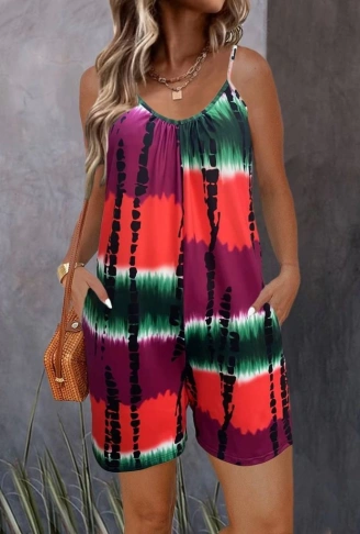 Kadın Ip Askılı Yuvarlak Yaka Cepli Kısa şort Süprem Takım