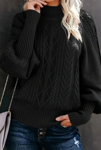 Kadın Uzun Kollu Balıkçı Yaka Triko Kazak