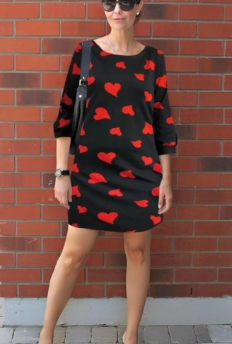 Kadın Uzun Kollu Bisiklet Yaka Dalgıç Mini Boy Elbise