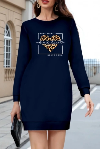 Kadın Uzun Kollu Bisiklet Yaka Desenli Viskon Iki Iplik Bluz