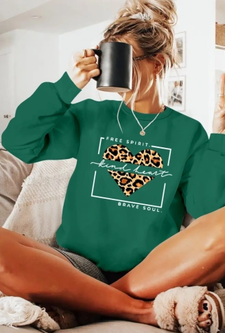 Kadın Uzun Kollu Bisiklet Yaka Desenli Viskon Iki Iplik Bluz