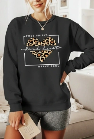 Kadın Uzun Kollu Bisiklet Yaka Desenli Viskon Iki Iplik Bluz