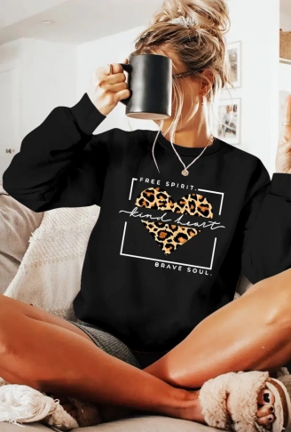 Kadın Uzun Kollu Bisiklet Yaka Desenli Viskon Iki Iplik Bluz