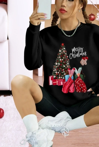 Kadın Uzun Kollu Bisiklet Yaka Viskon Iki Iplik Bluz