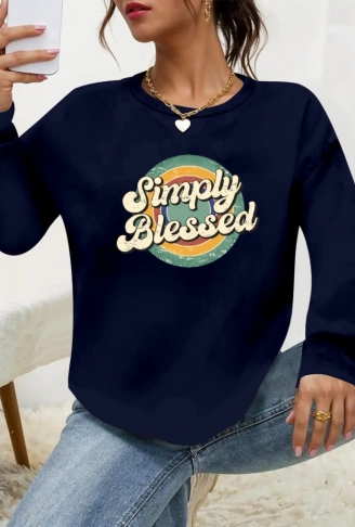 Kadın Uzun Kollu Bisiklet Yaka Viskon Iki Iplik Bluz