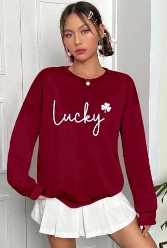 Kadın Uzun Kollu Bisiklet Yaka Viskon Iki Iplik Bluz