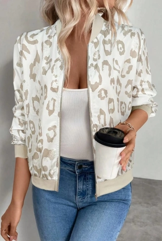 Kadın Uzun Kollu önden Fermuarlı Modal Ceket