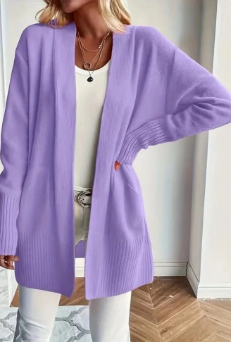 Kadın Uzun Kollu önü Açık Triko Hırka