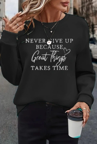 Kadın Uzun Kollu Yuvarlak Yaka Iki Iplik şardonlu Bluz