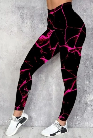 Kadın Yüksek Bel Renk Detaylı Dalgıç Tayt