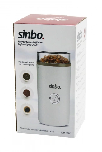 KAHVE - BAHARAT ÖĞÜTÜCÜ MAKİNE  2 BIÇAKLI ÇELİK ÖĞÜTME HAZNESİ  70GR ÖĞÜTME AC MOTOR=180W SCM-2980 (4940)